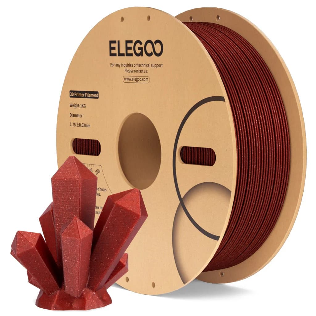 elegoo PLA sparkle red