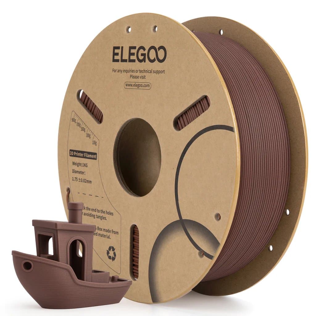 elegoo PLA walnut wood