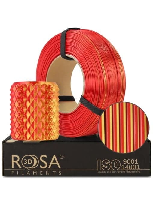 rosa3d PLA silk gold red