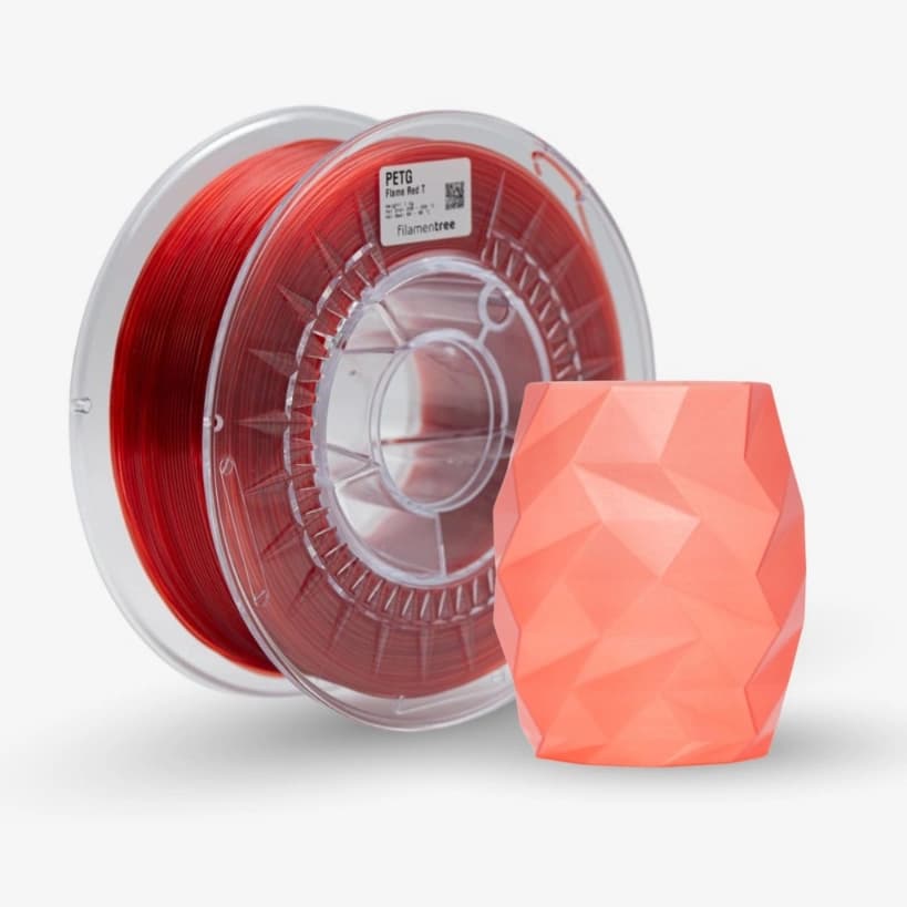 plastiny PETG flame red