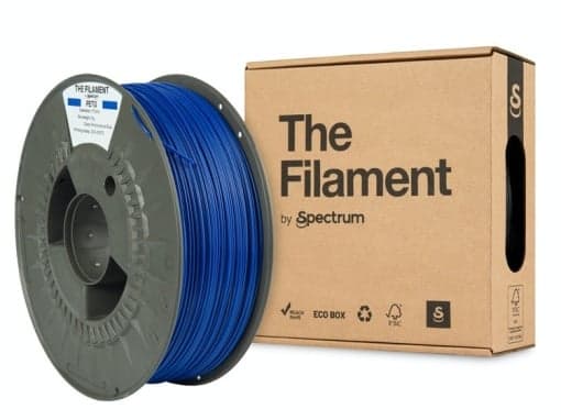 the filament PETG blue