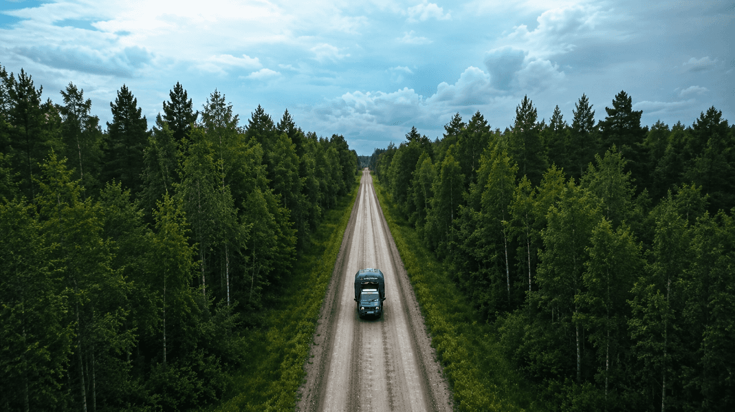 Caroseria de camper imprimată 3D care a dus un Ape până la Nordkapp