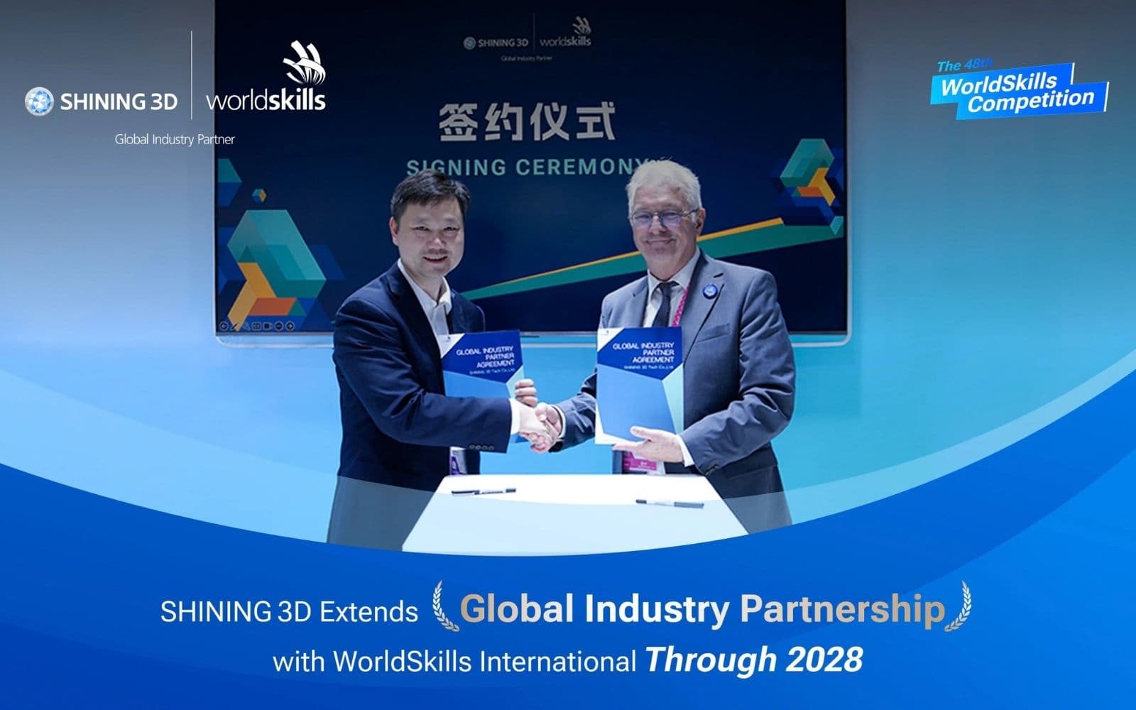 SHINING 3D prelungește parteneriatul cu WorldSkills până în 2028
