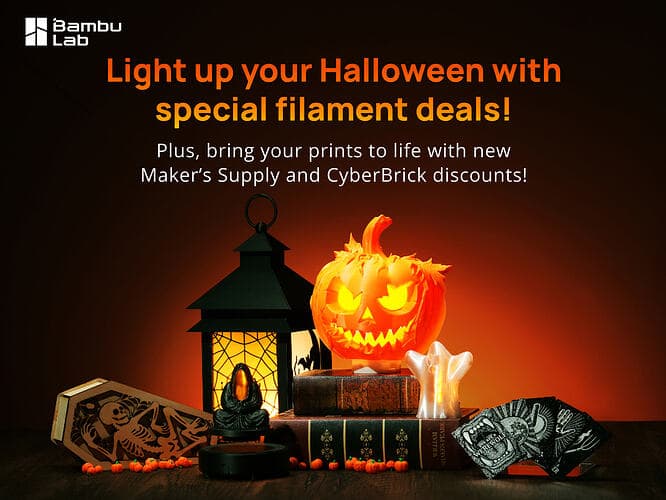 Pregătește-te din timp de Halloween cu pachete speciale și oferte la filamente!
