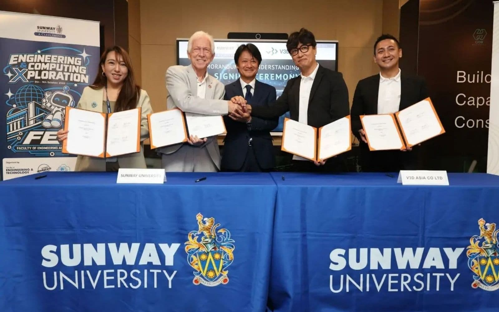 V3D Asia va instala o imprimantă 3D pentru construcții în campusul Sunway University