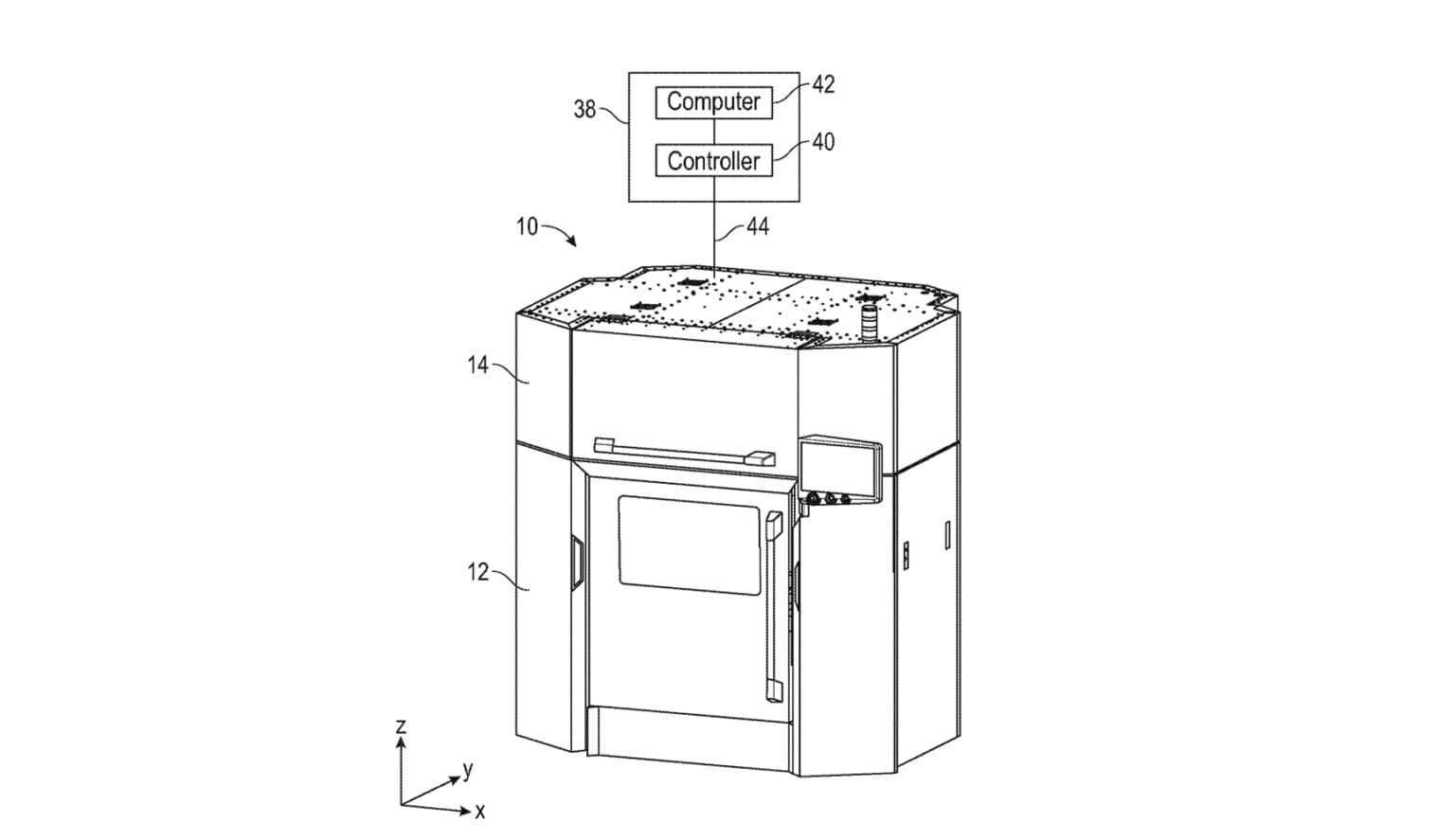 Patent Stratasys: turnul de curățare se adaptează fiecărui strat
