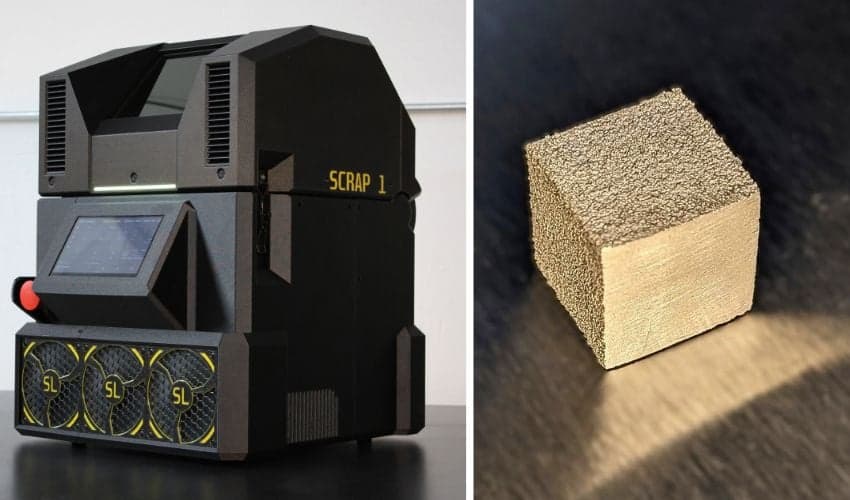 Startupul Scrap Labs micșorează imprimarea 3D cu metal până la dimensiunea unui desktop