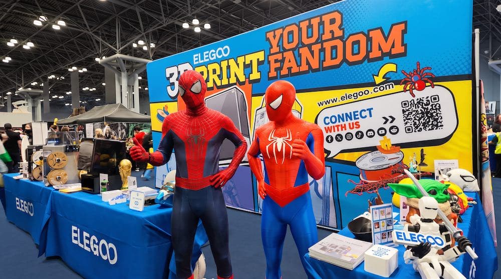ELEGOO le arată cosplayerilor puterea printării 3D la New York Comic Con 2026
