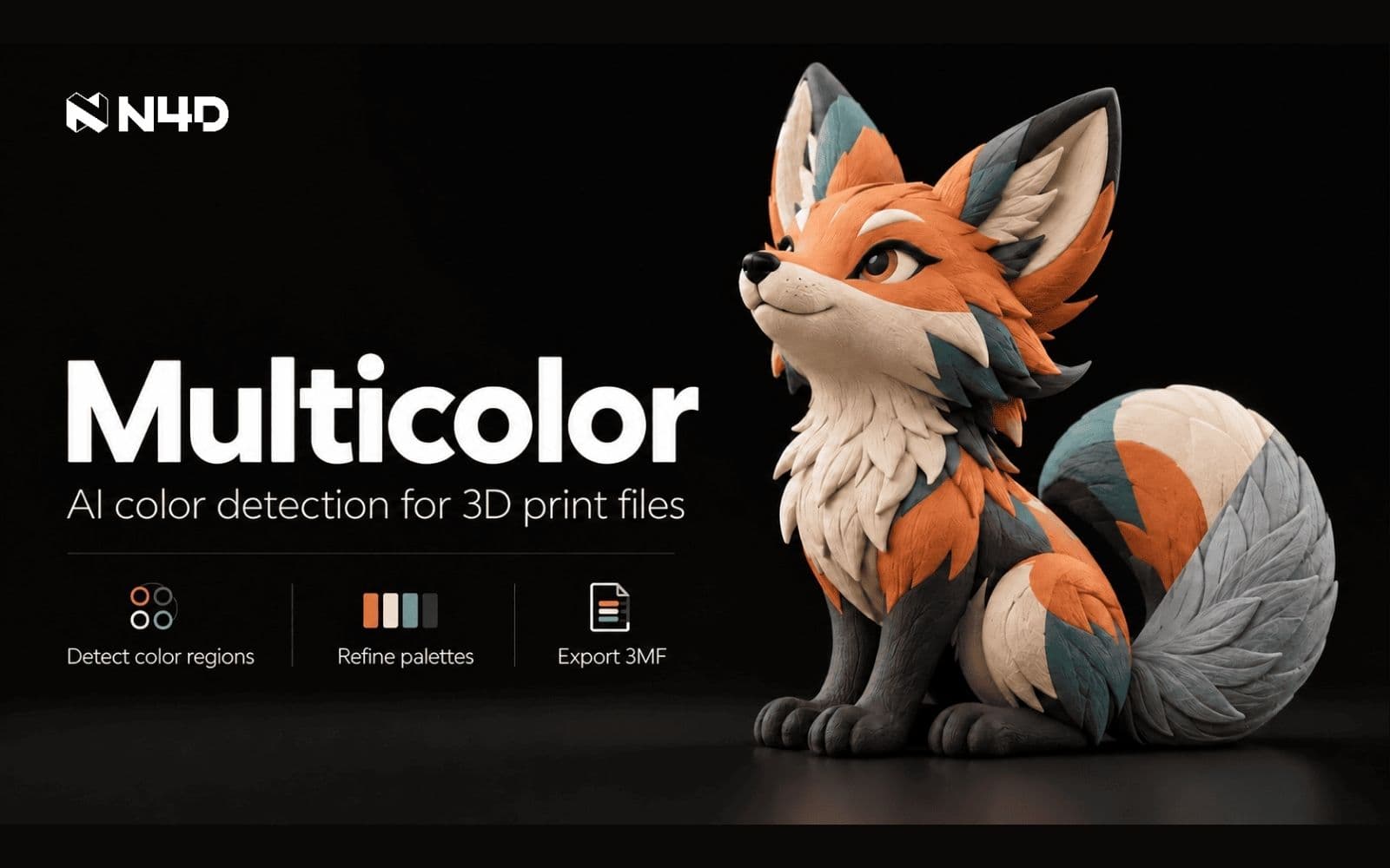 Neural4D lansează Multicolor pentru pregătirea modelelor AI pentru printare 3D multicoloră
