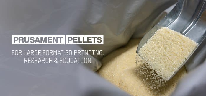 Prusament Pellets: materie primă în loturi mici pentru imprimare 3D de format mare și cercetare