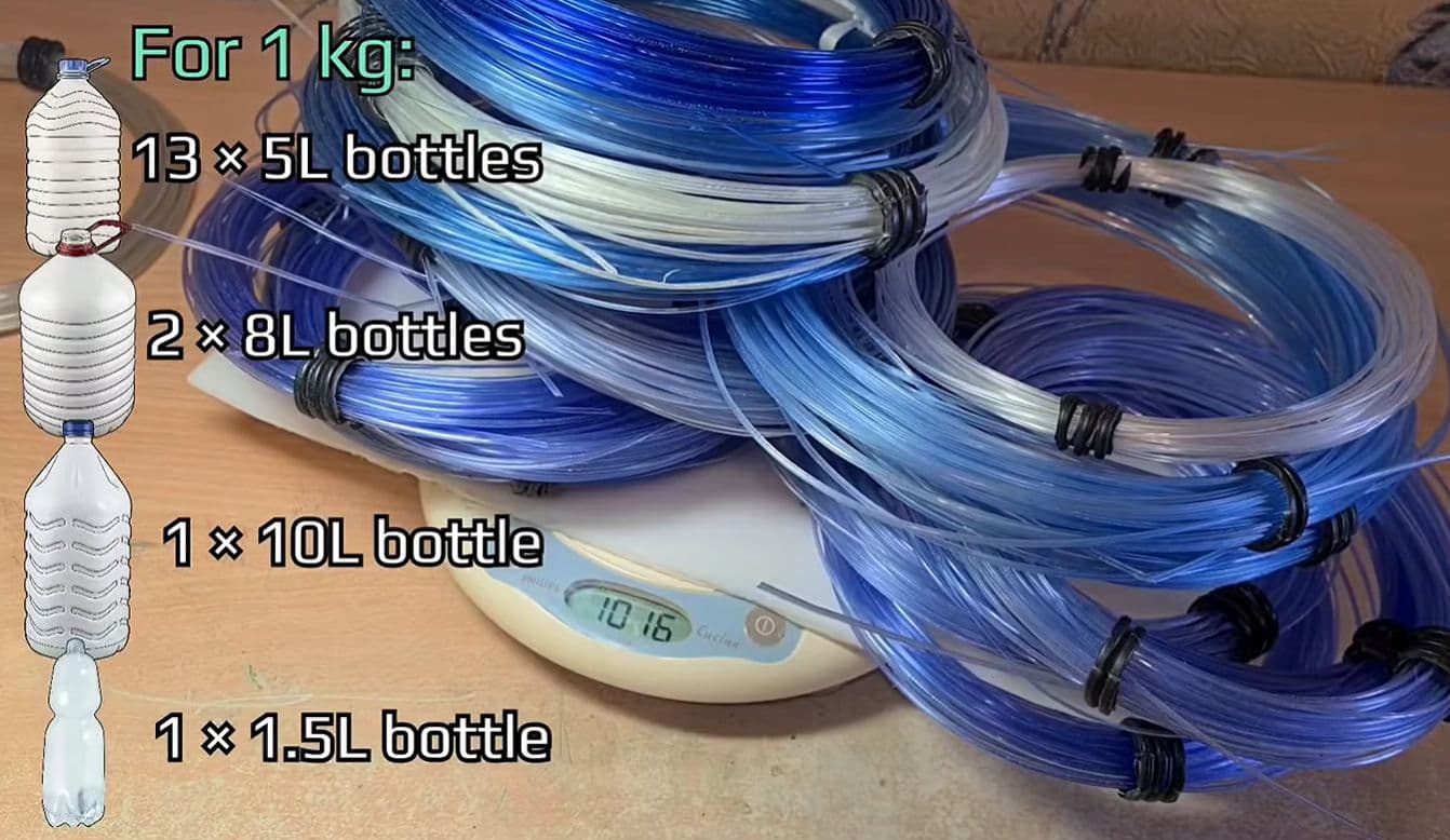 Câte sticle PET sunt necesare pentru 1 kg de filament pentru imprimantă