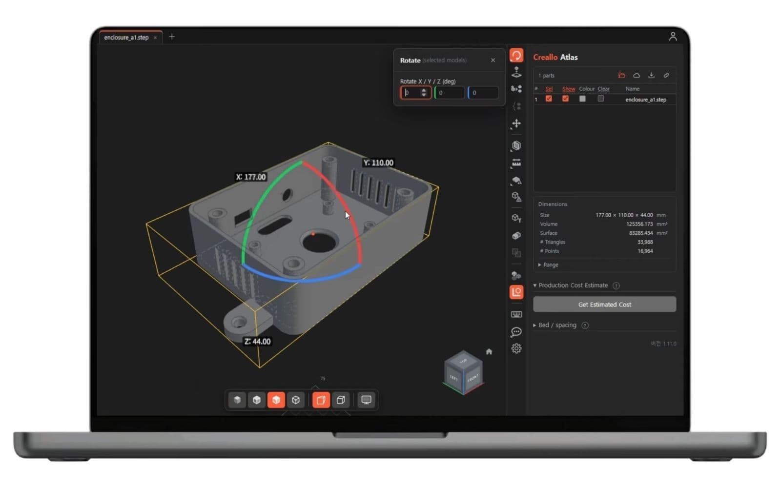 Creallo lansează Atlas, un vizualizator 3D gratuit cu estimări de cost
