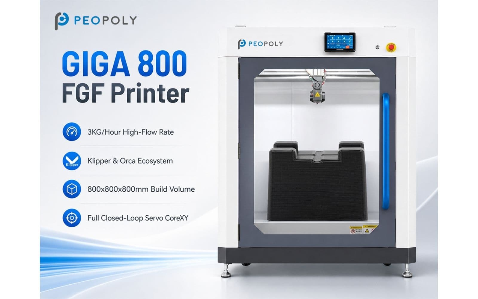 Peopoly începe vânzările generale ale imprimantei cu granule Giga 800