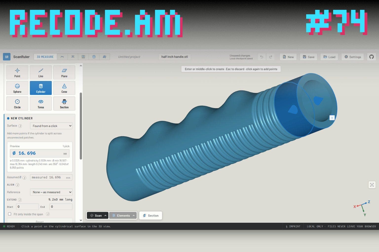 Stefan Hermann de la CNC Kitchen lansează ScanRuler, un instrument pentru măsurarea scanărilor 3D în browser