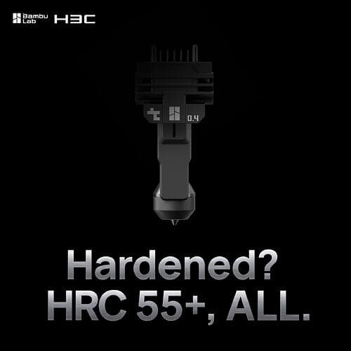 Bambu Lab H3C: HRC 55+. Toate.