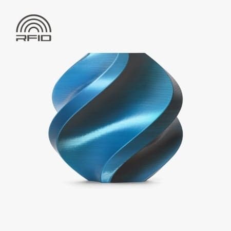 bambu lab PLA silk phantom blue