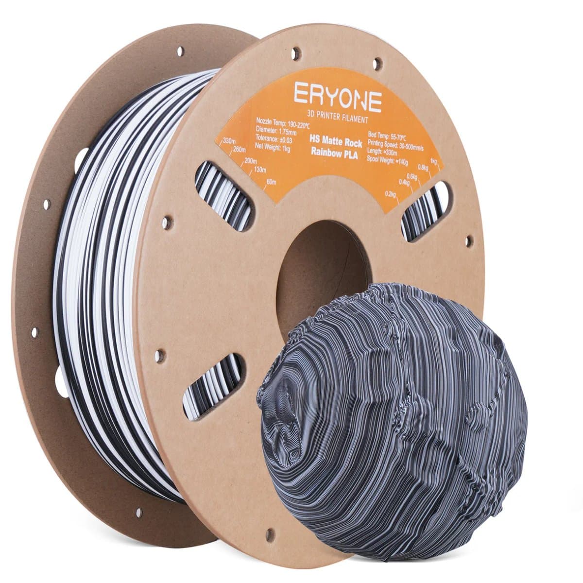 eryone PLA twisted zebra stone