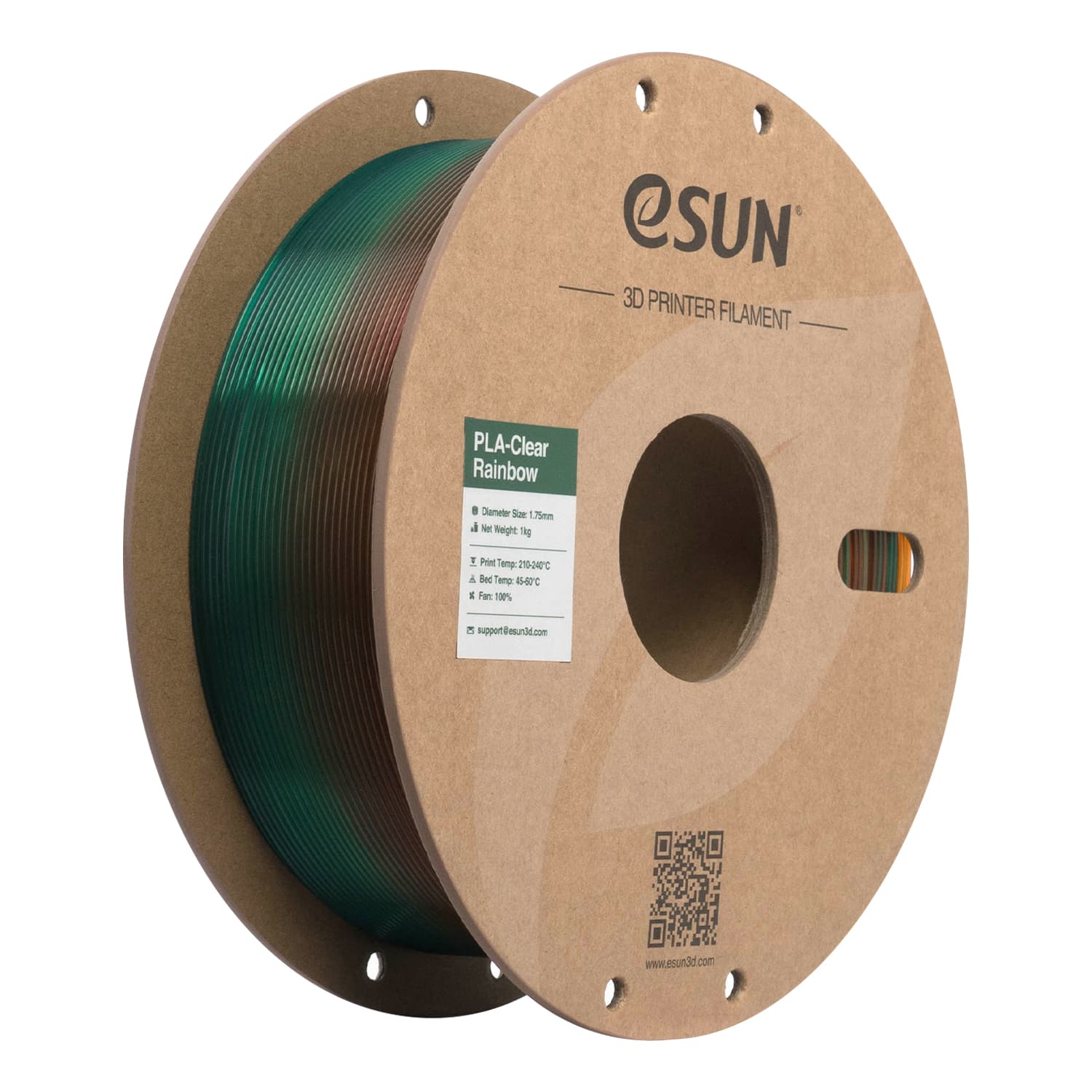 esun PLA rainbow translucent a