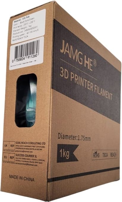 jamg he PLA silk dual-color black dark-green