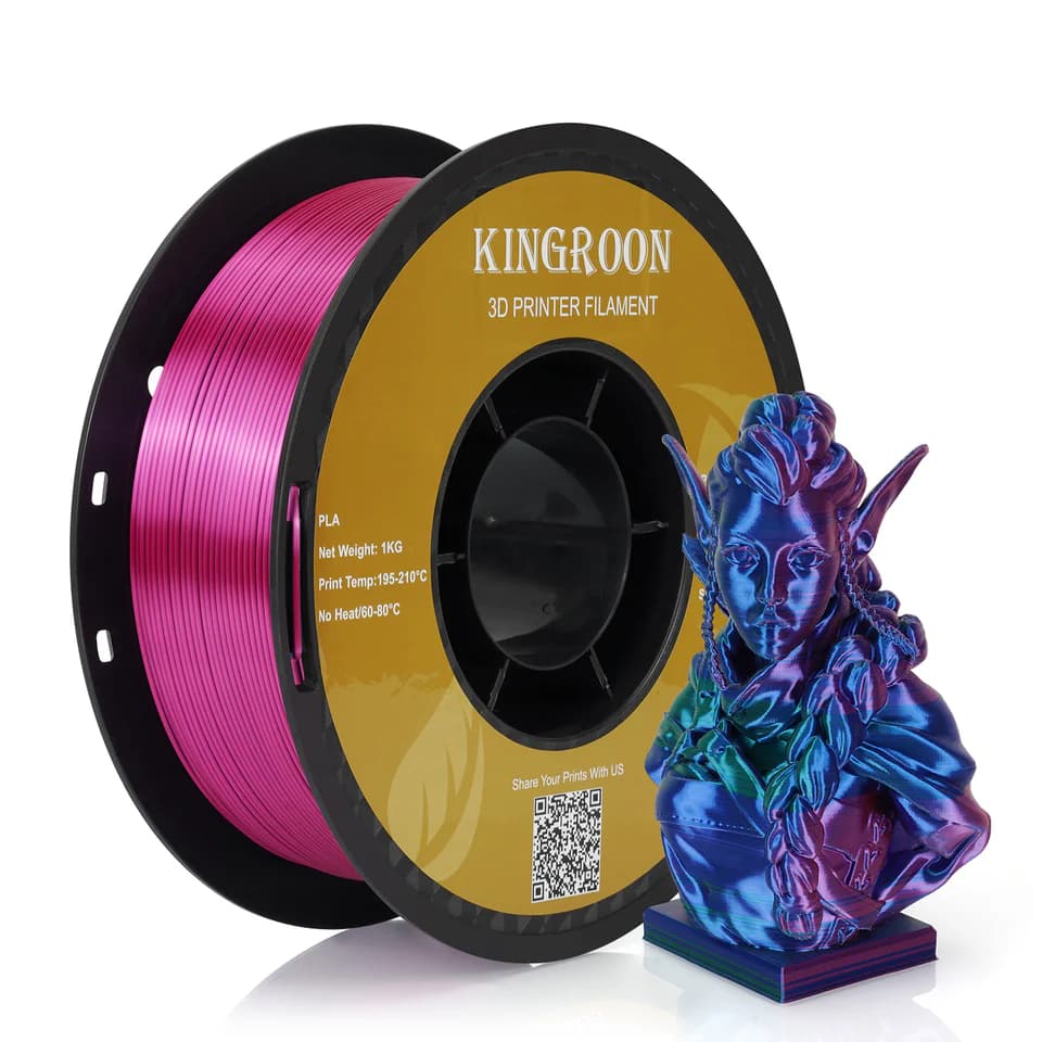 kingroon PLA green/red/blue