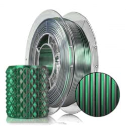 optimus digital PLA bicolor green and silver
