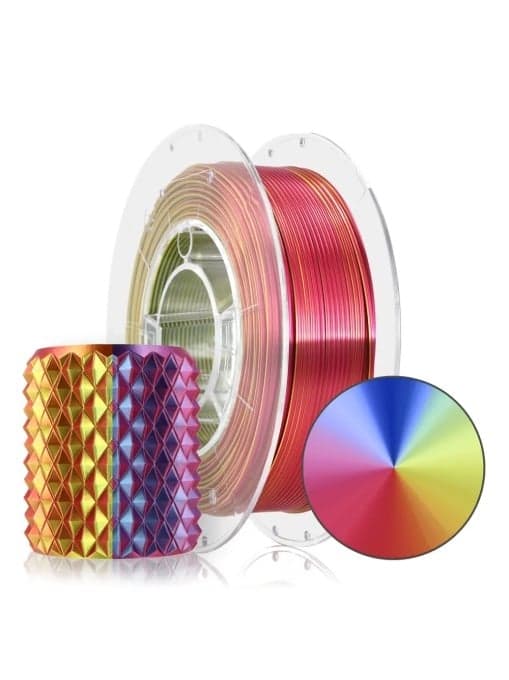 rosa3d PLA magic silk carnival yellow-blue-fuchsia