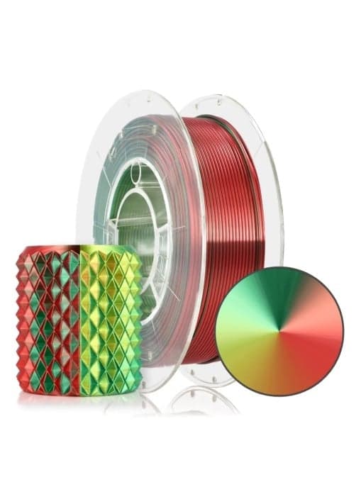rosa3d PLA magic silk xmas gold-green-red