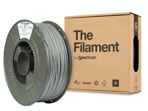 the filament PLA silver aluminium