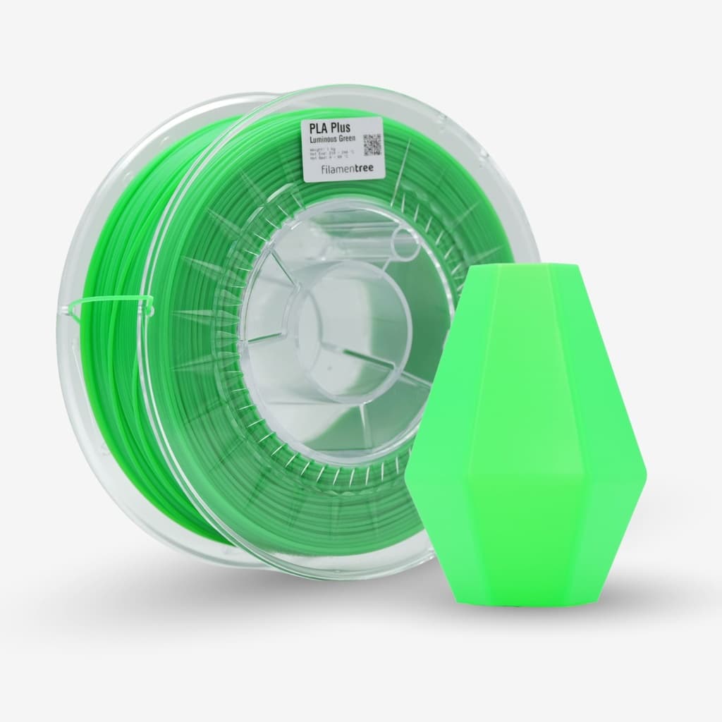 plastiny PLA luminous green