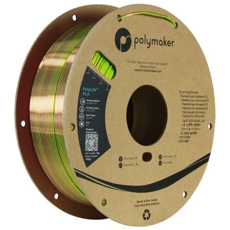 polymaker PLA aubergine lime-magenta