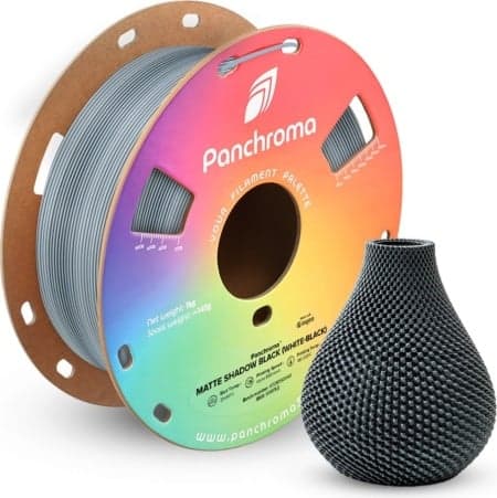 polymaker PLA dual matte shadow black (white-black)