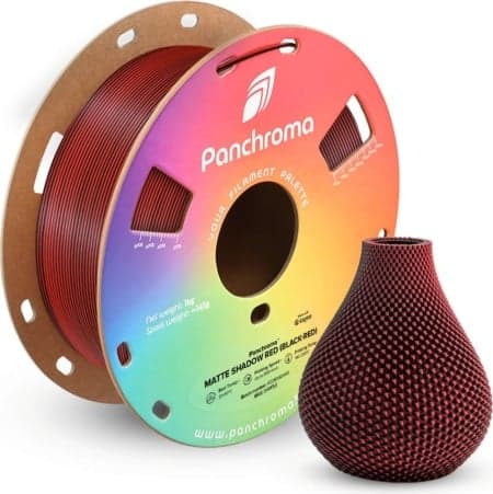 polymaker PLA dual matte shadow red (black-red)