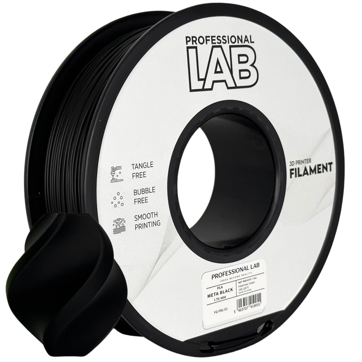 professional lab PLA black meta