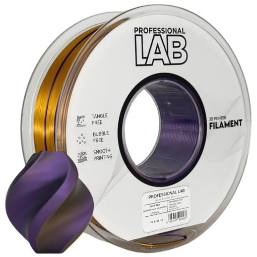 professional lab PLA tricolor negru auriu mov