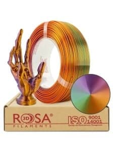 rosa3d PLA magic silk cameleon orange-violet-green