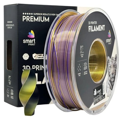 smart print PLA tri color black gold purple