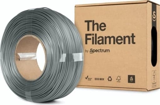the filament PETG silver aluminium