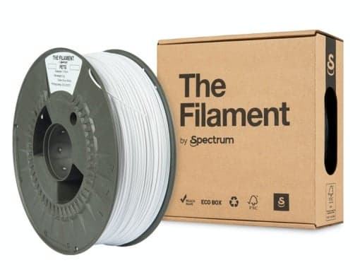 the filament PETG snow white